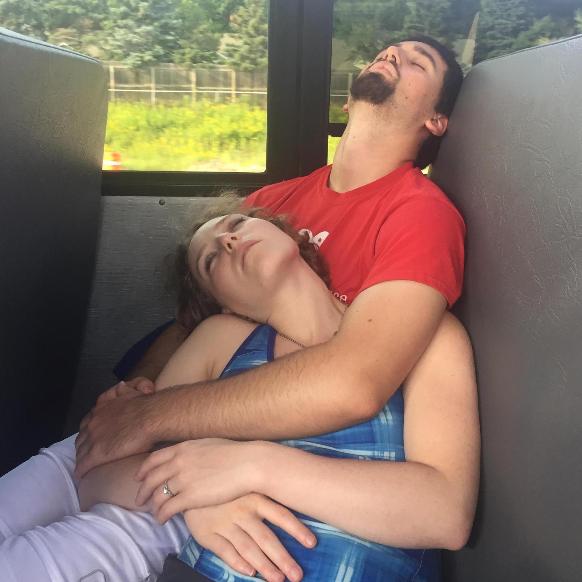 Bus Napping: Position #2