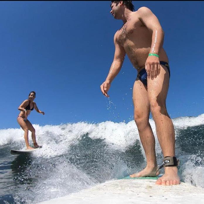 South end of Jacó Beach. Party waves all day long!