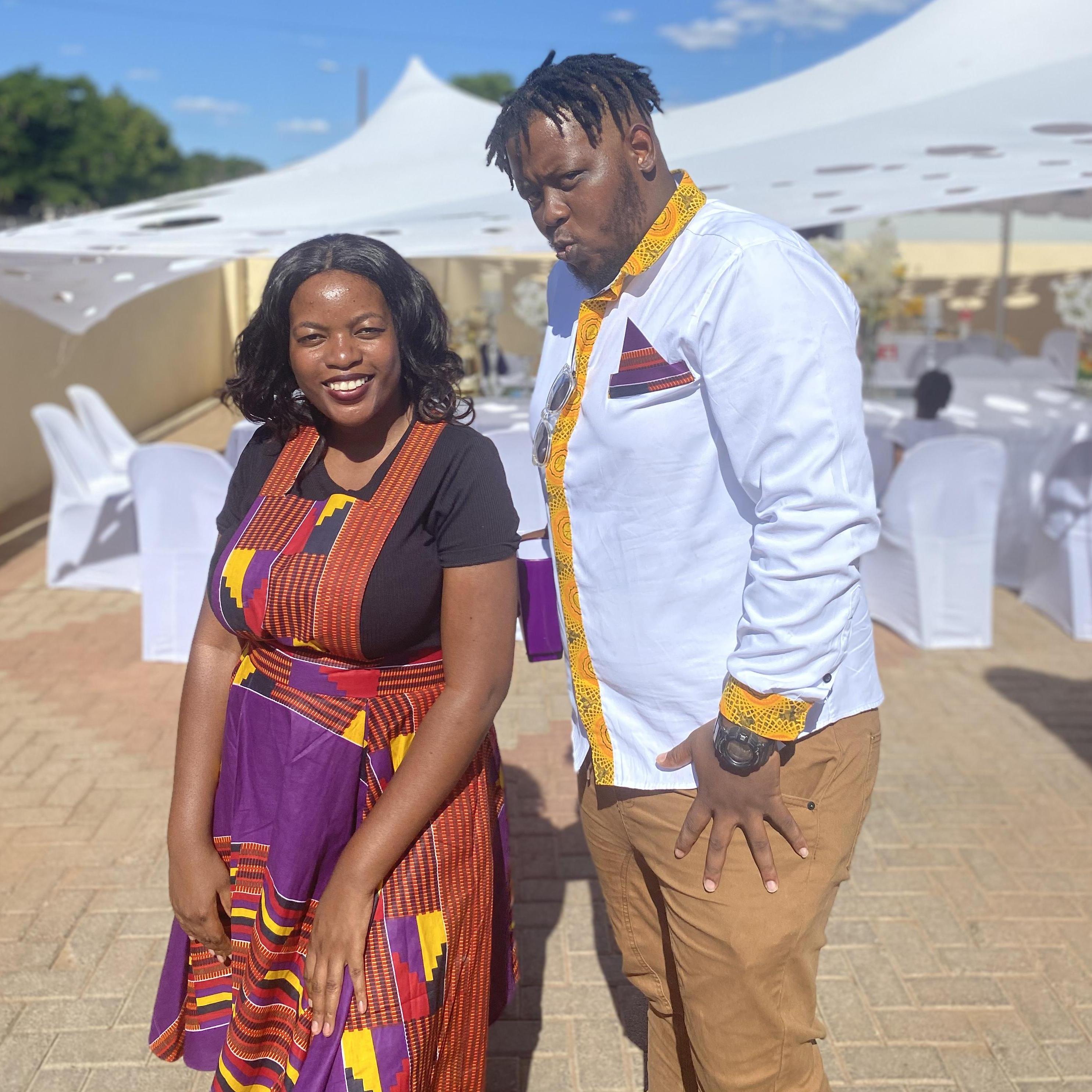 She smiled and said "Rasta ndoenda nemi!"