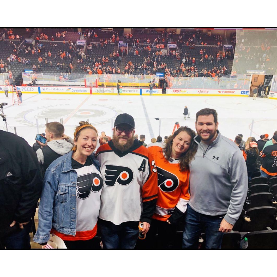 Flyers Game with Kristin & Andrew
