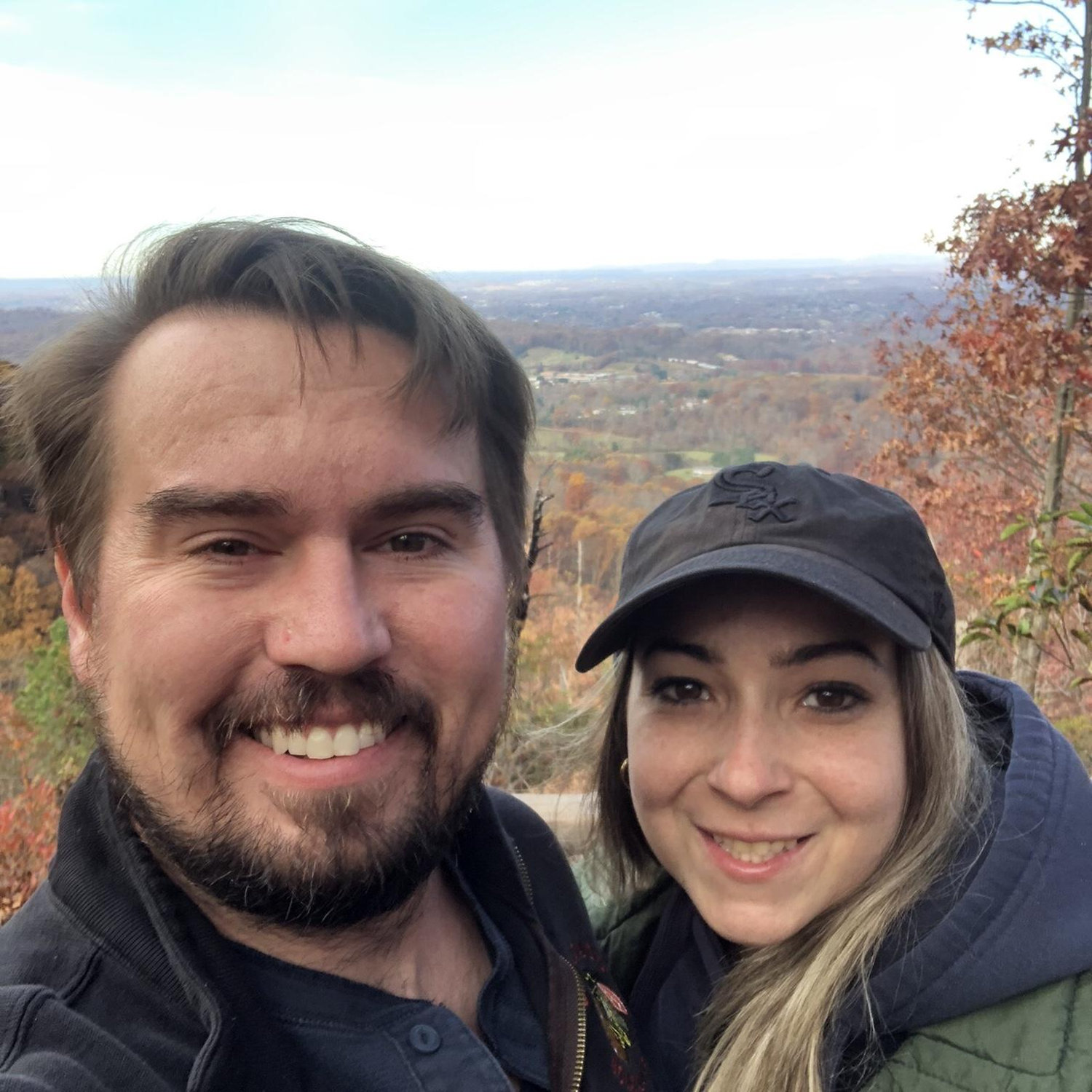 Jon had a business trip in Tennessee, so Sarah followed and Jon took her on a true "hike" at Buffalo Mountain Park! Elevation was 3,217 ft!