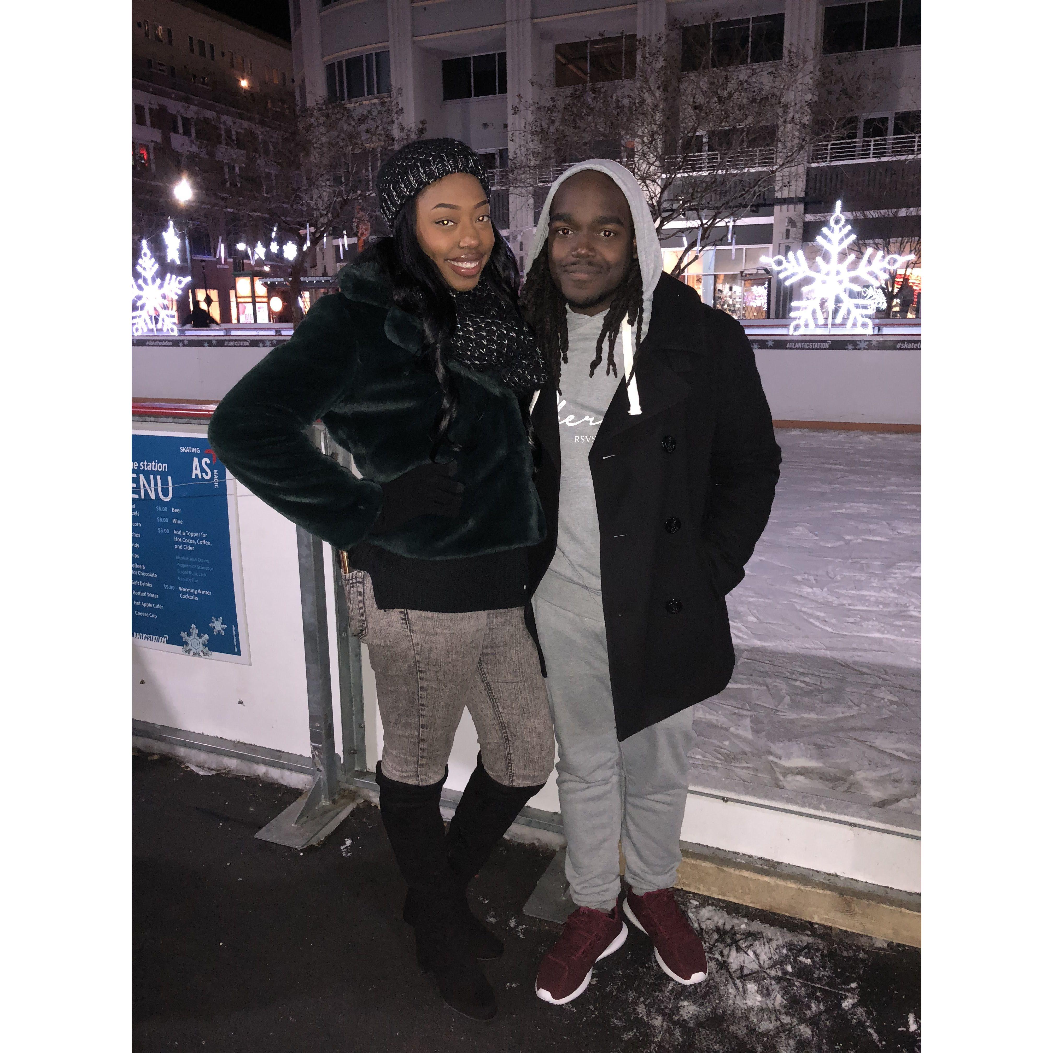 2018: Our first time Ice Skating.