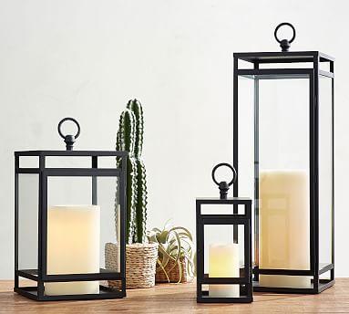 Maxwell Handcrafted Lantern - Black