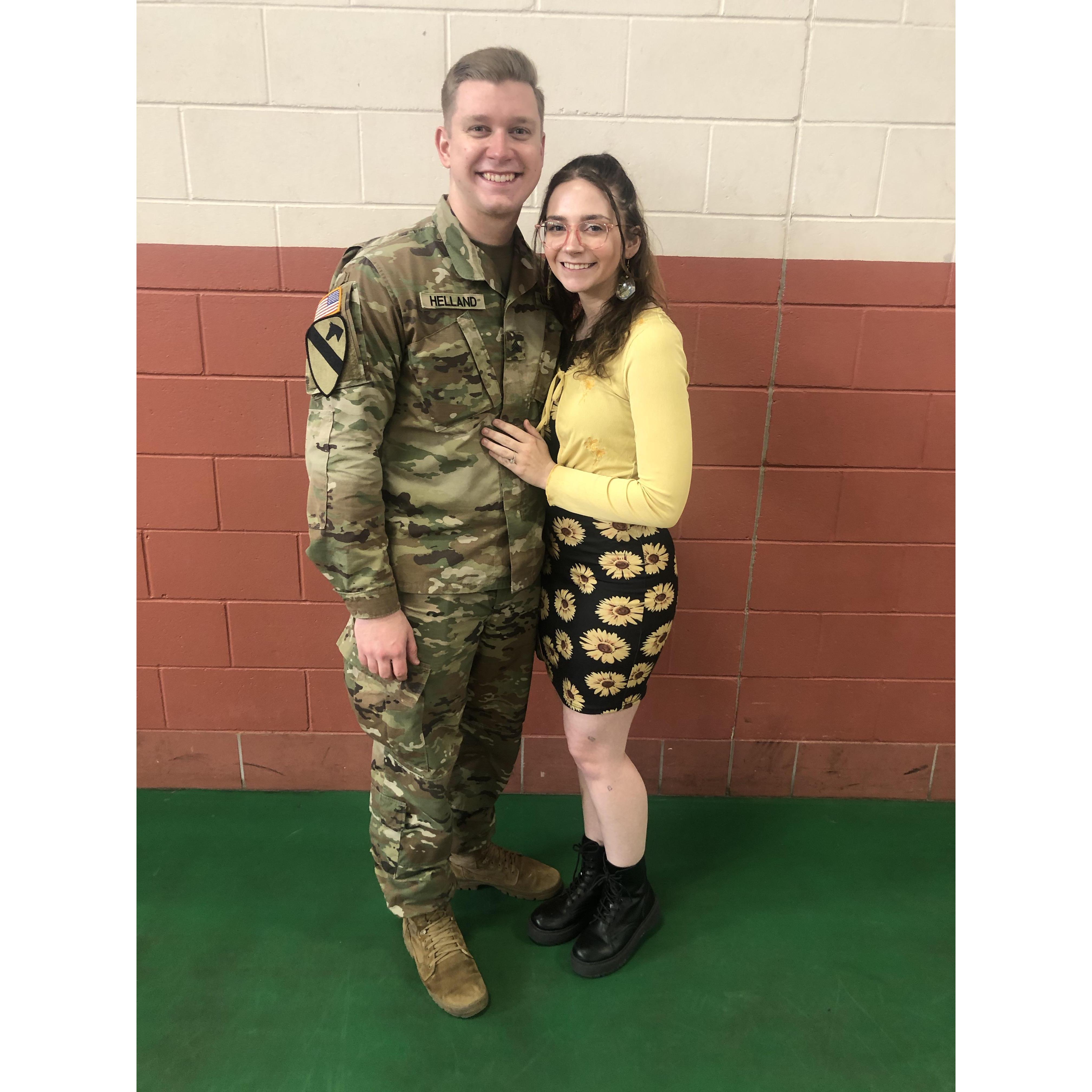 Kyle's promotion ceremony