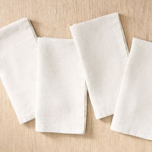 European Flax Linen 20" x 20" Napkin Set - Flax, Set of 4
