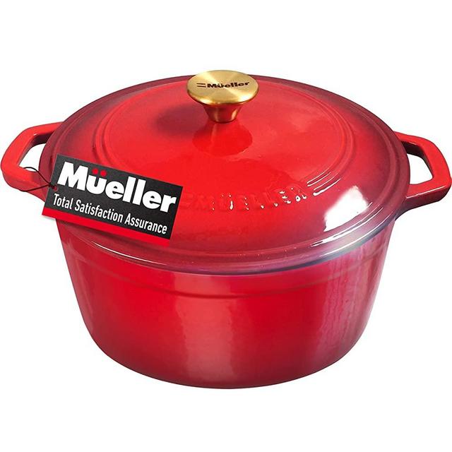 USA 5.8 Quart Heavy Duty Cajun Cast Aluminum Dutch Oven with Lid