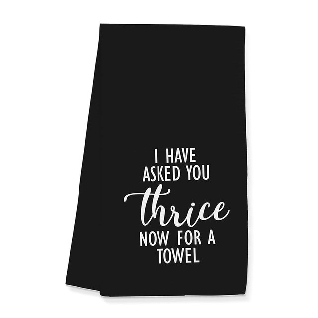 Gleegreets Funny Towels Gifts, Fold in The Cheese Simple Towels for Kitchen Bathroom Decor (16x24 inches)