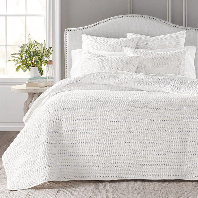 Sky Multicolor Pickstitch Coverlet Set, Full/Queen - Exclusive