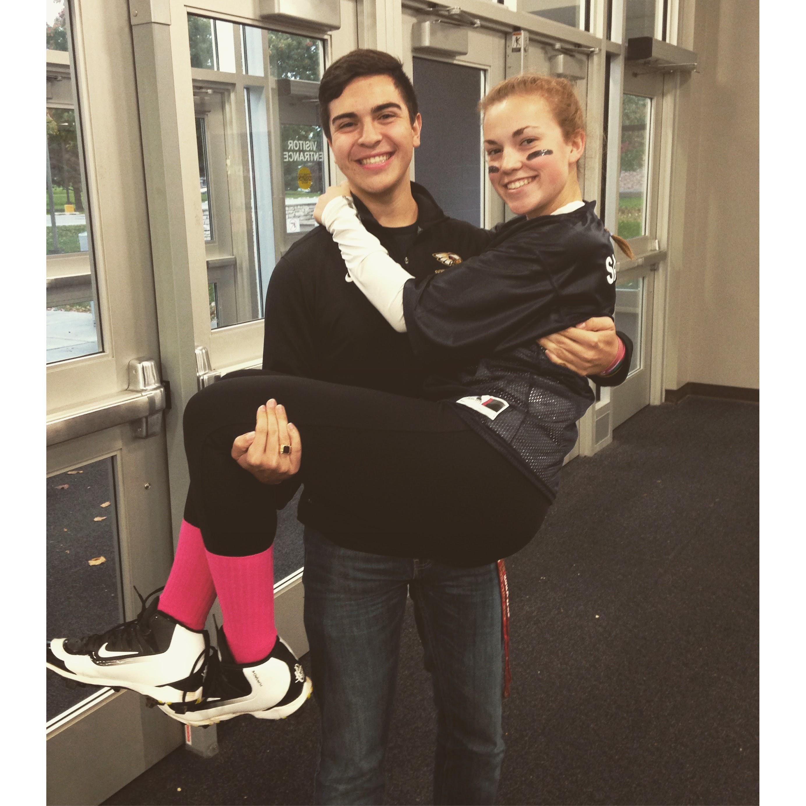 Powderpuff football game October 2016