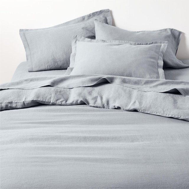 New Natural Hemp Smoke Blue King Duvet Cover