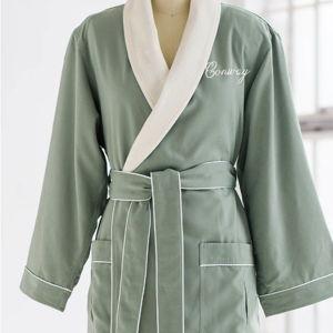 Classic Spa Matching Robes - Eucalyptus. Conway Embroidery