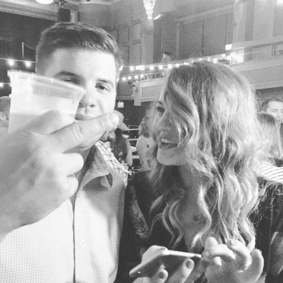 The first picture of us ever taken together. Photo credit: Susan Steinbach