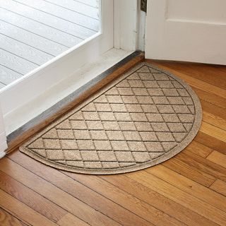 WaterHog Argyle Indoor/Outdoor Half Round Door Mat