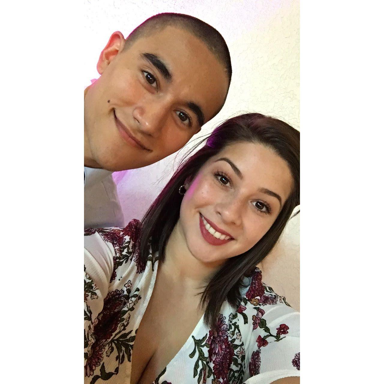 Getting dolled up for Emily and Hector's Wedding. September 2017