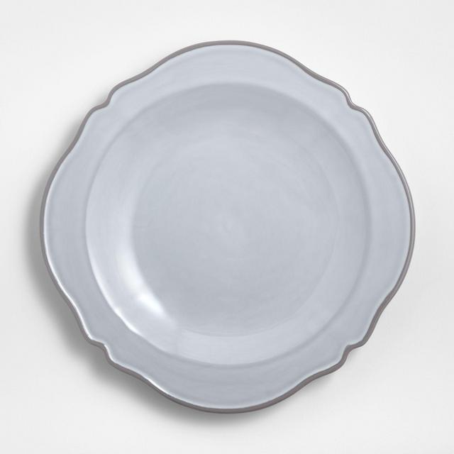 Lira White Porcelain Dinner Plate