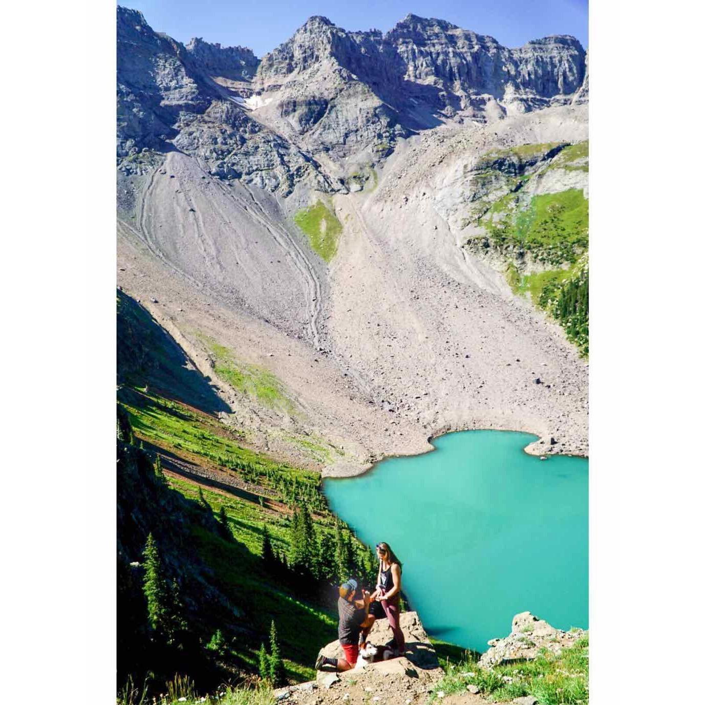 The proposal! (Blue Lakes Trail, Telluride, CO)