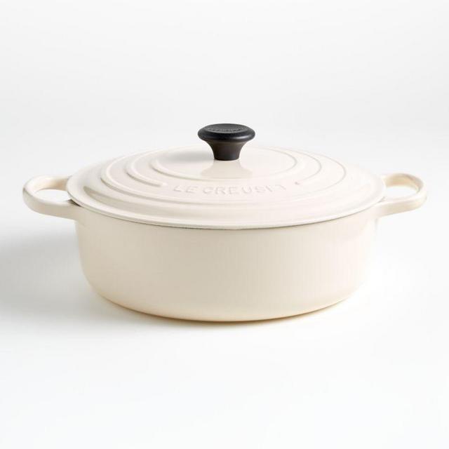 Le Creuset ® Signature 6.75-Qt. Cream Round Wide Dutch Oven