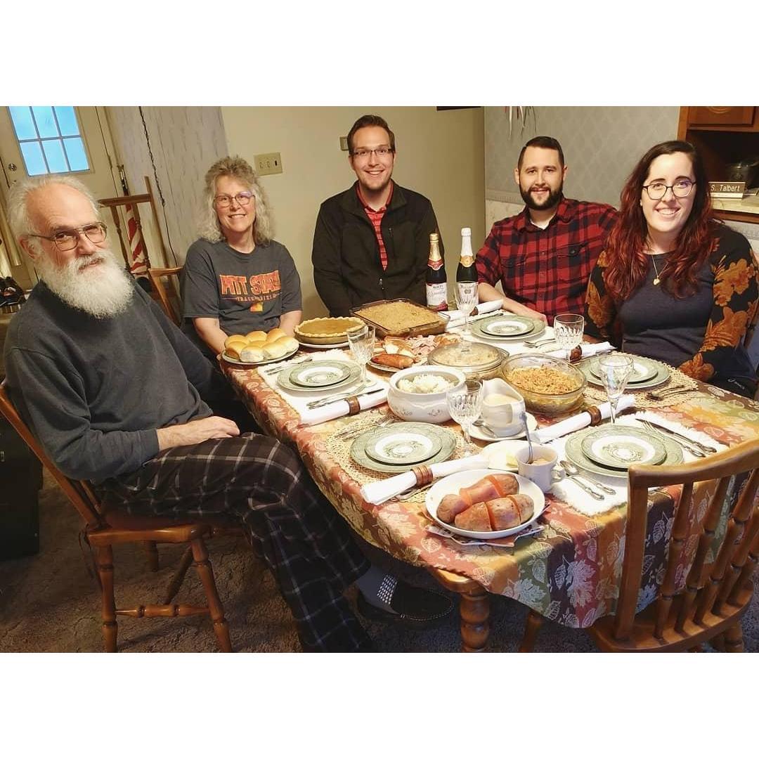 Keith's first Thanksgiving with me and my family.