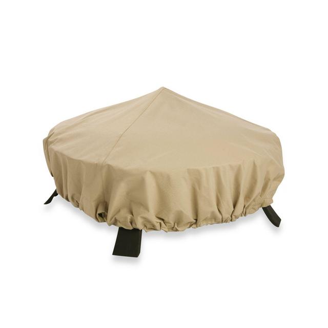 Classic Accessories Terrazzo Fire Pit Cover in Sand