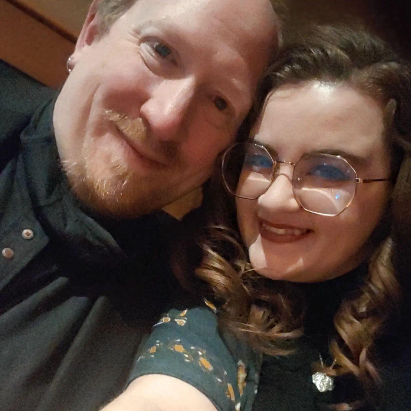 Taken right before he popped the question!
