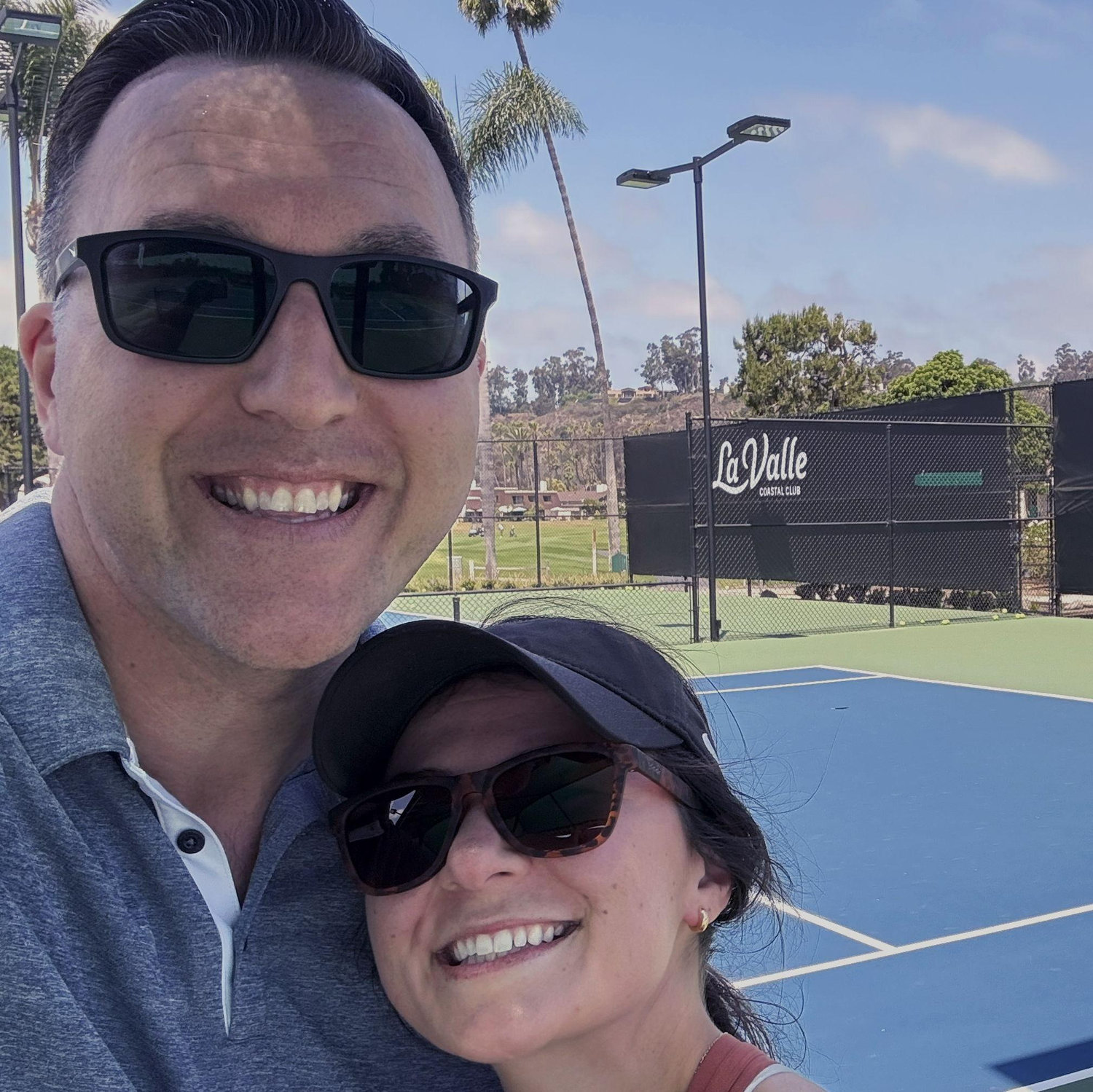 We love playing tennis together!