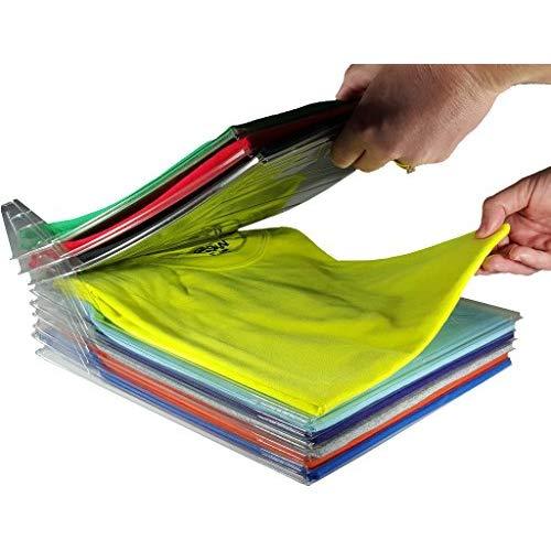 EZSTAX Closet Organizer and Shirt Folder | Regular Size, 20-Pack