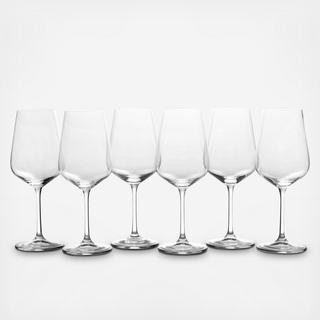 Gianna White Wine Glass, Set of 6