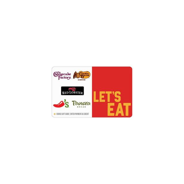 Let's Eat Gift Card $50