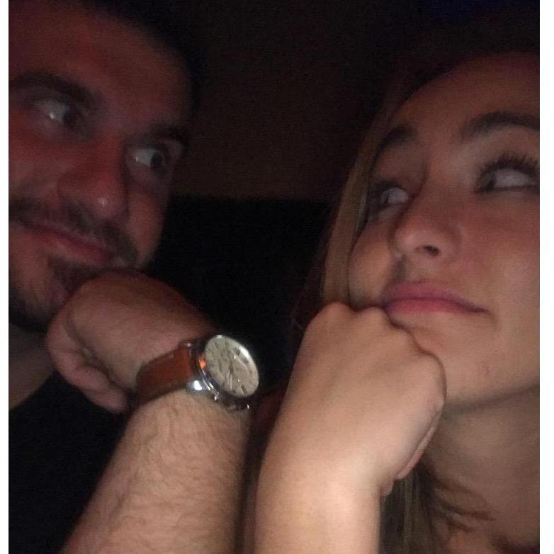 This picture was snapped in Louise's Bar in Lawrence, Kansas on the night we had our first kiss!