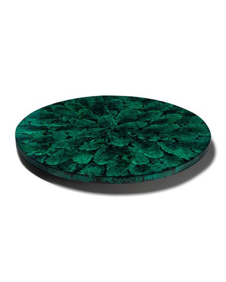 LADORADAMother of Pearl Revolving Tray, Green