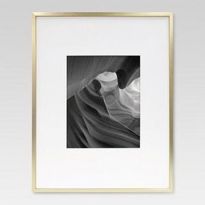 Metal Frame - Brass - Matted Photo ( 11x14)
