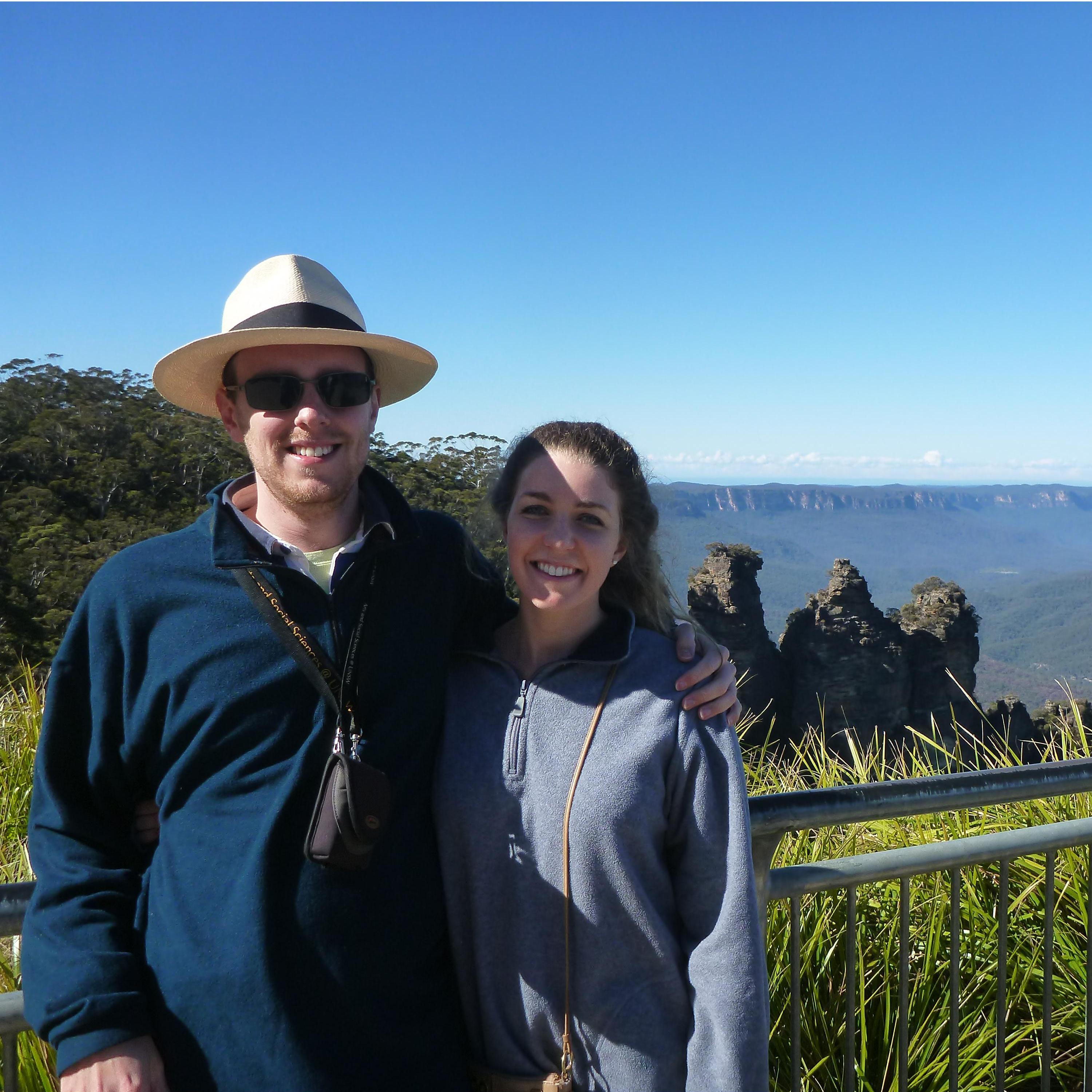 Susannah's first time in Australia, northern summer/ southern winter 2016, in the Blue Mountains.
