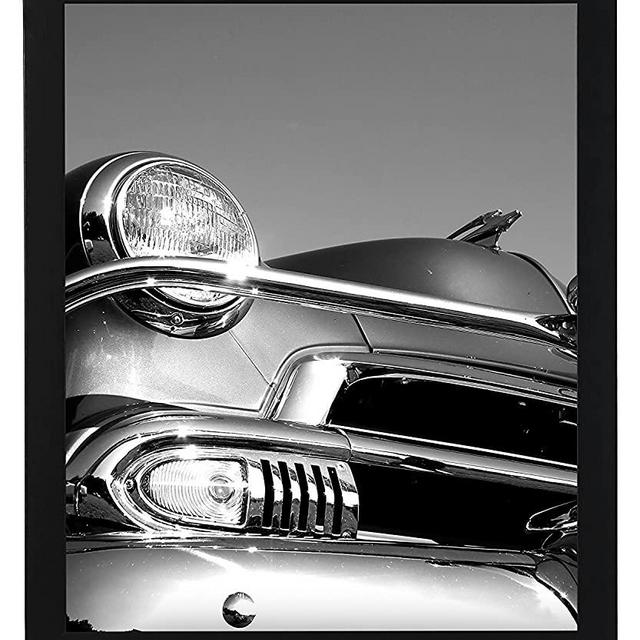 Americanflat 18x24 Poster Frame in Black with Polished Plexiglass-Horizontal and Vertical Formats with Included Hanging Hardware