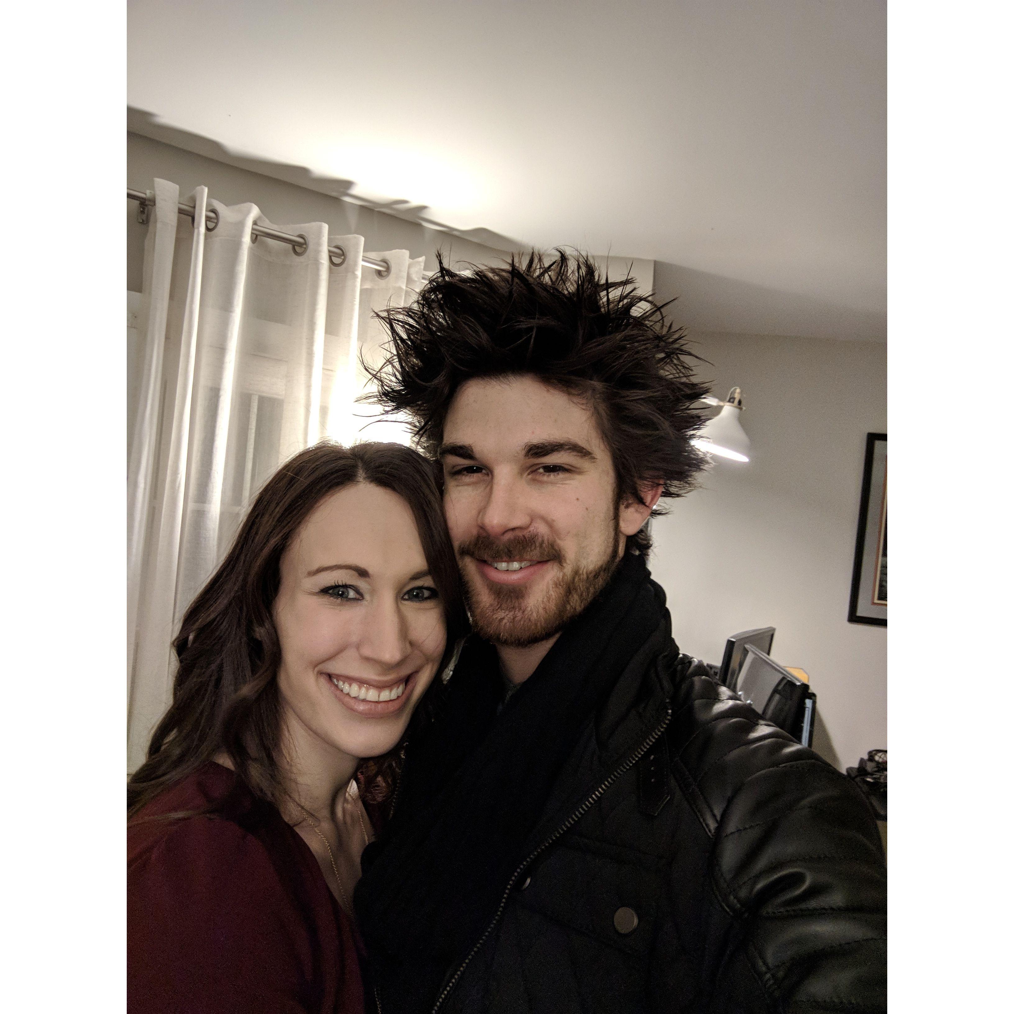Our First apartment before we left and already feeling good!