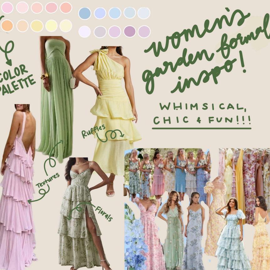 Womens Summer Garden Formal Inspiration