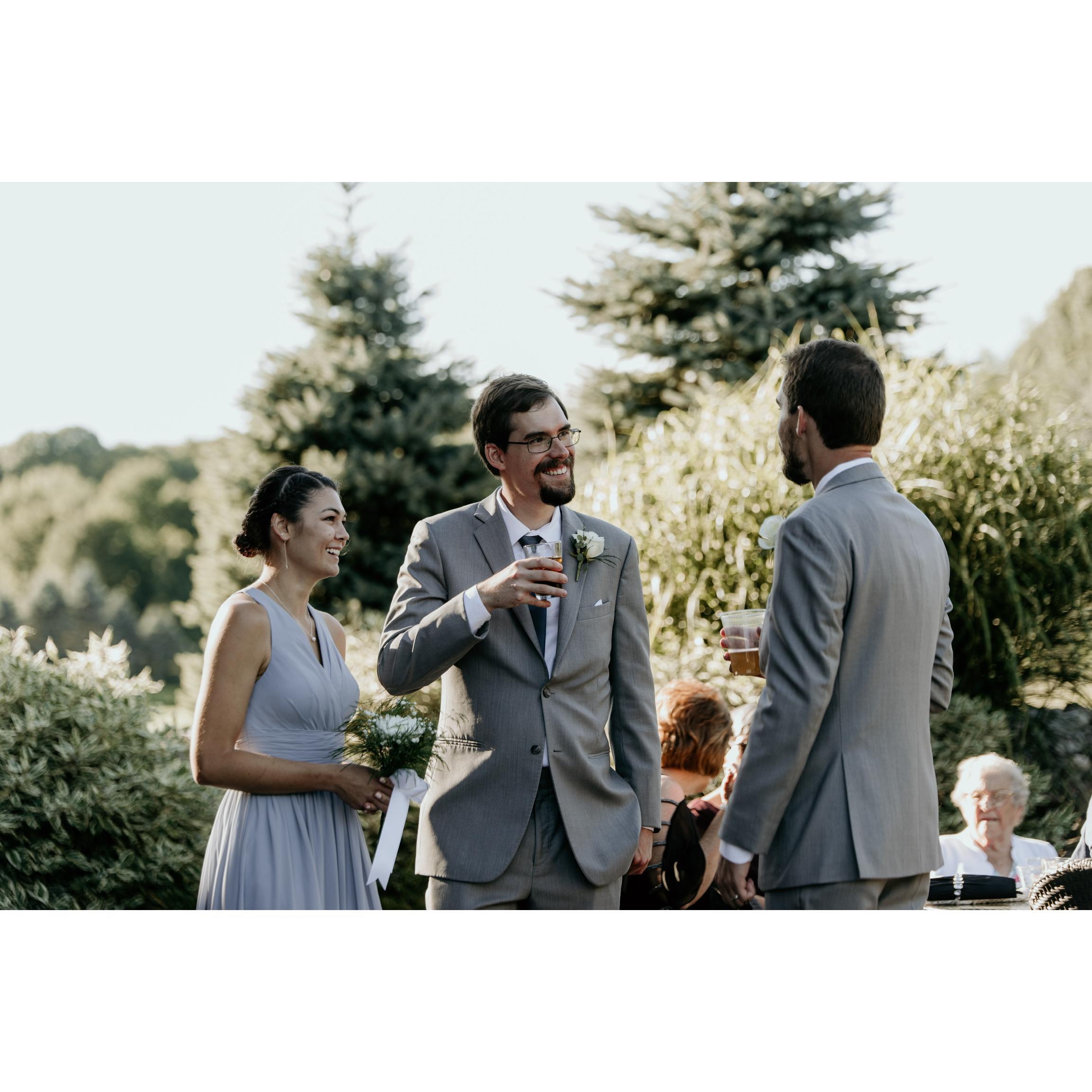 Josh and Kelsey's wedding, August 2020