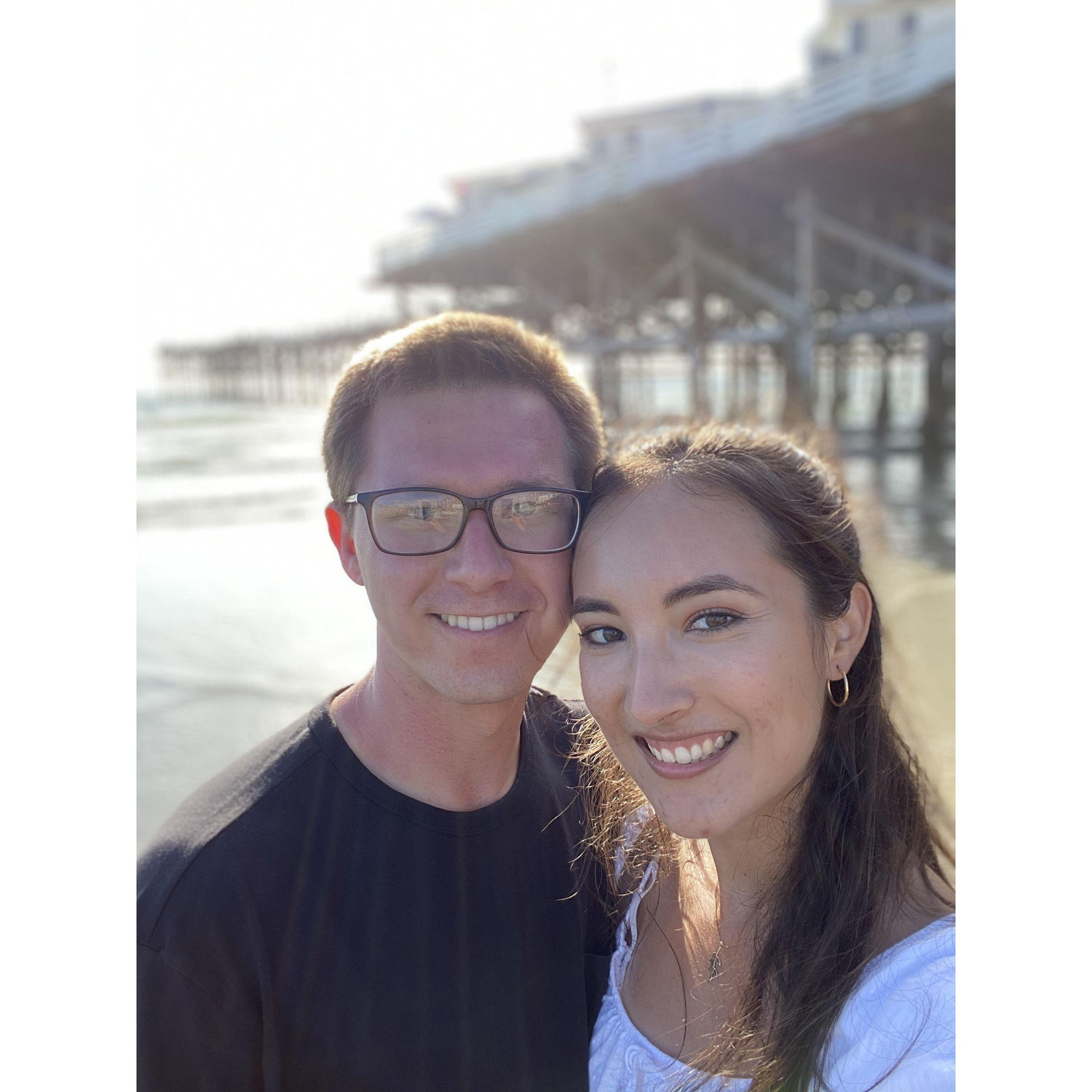 Our first date ended at the beach