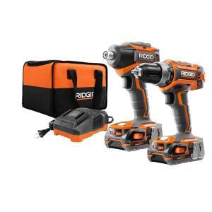 18-Volt Lithium-Ion Cordless Brushless Drill/Driver and Impact Driver Combo Kit w/(2) 1.5 Ah Batteries, Charger, and Bag