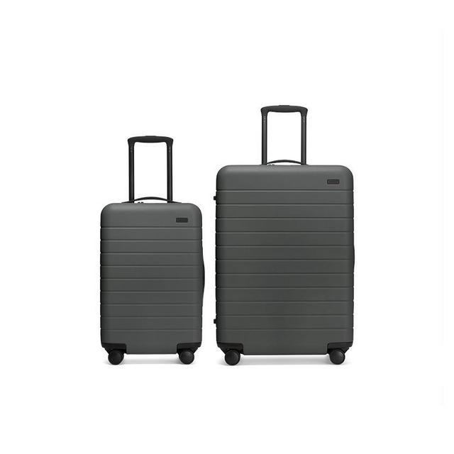 Set of Three (Asphalt | The Bigger Carry-On With Pocket)