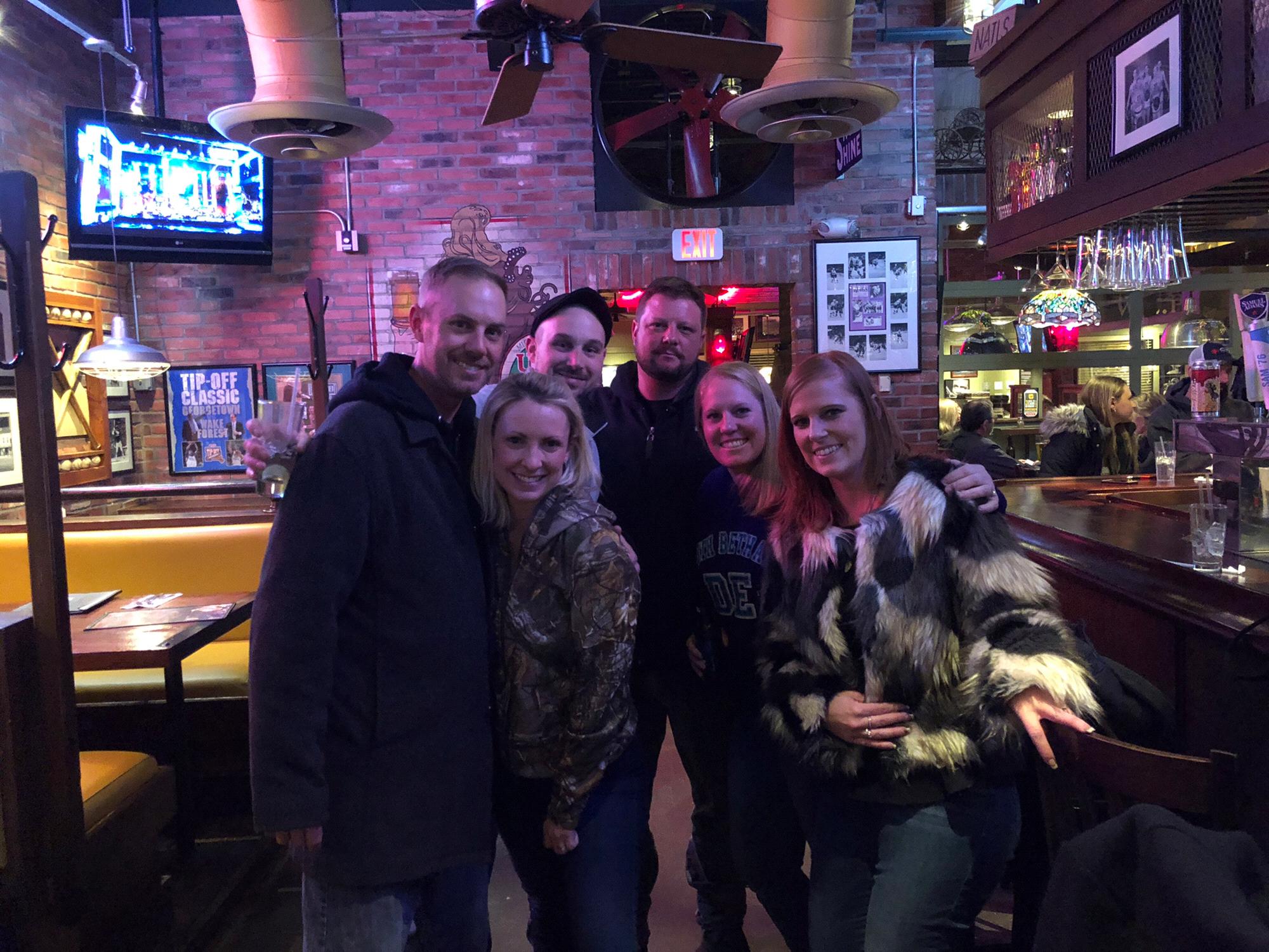 Jeff and his sisters and their significant others!