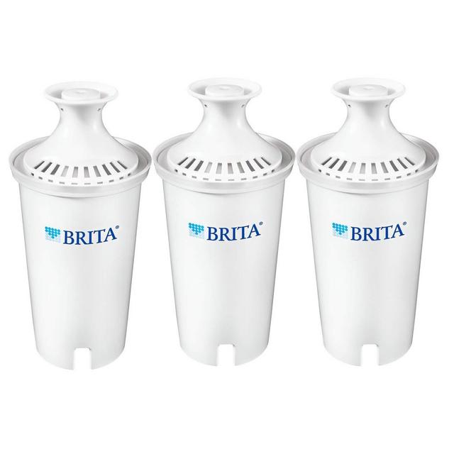Brita Standard Water Filter, Standard Replacement Filters for Pitchers and Dispensers, BPA Free - 3 Count