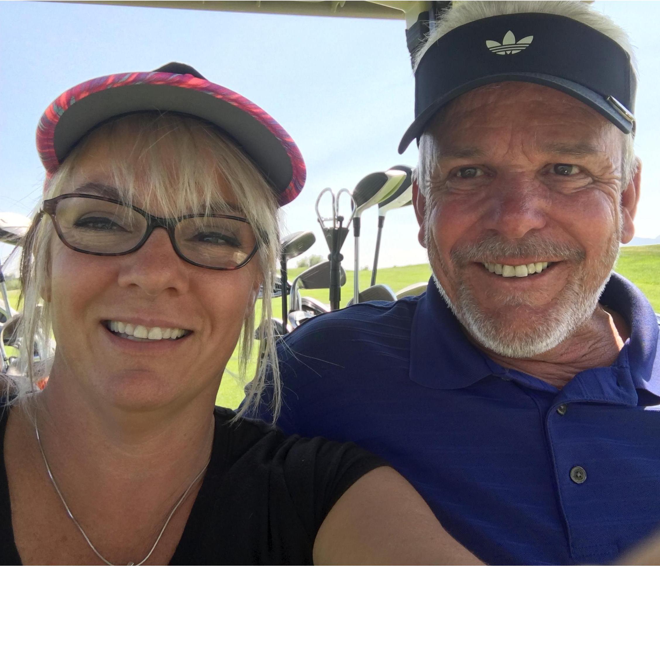 Turned her into a golf junkie