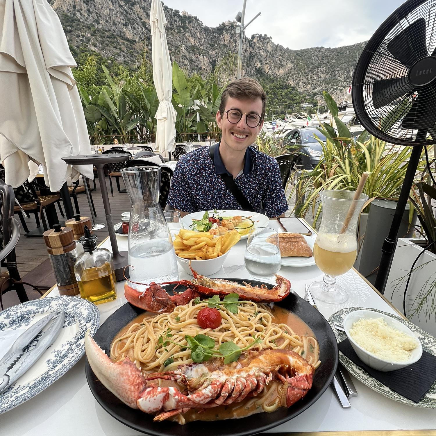 Last dinner in our little coastal town in France!