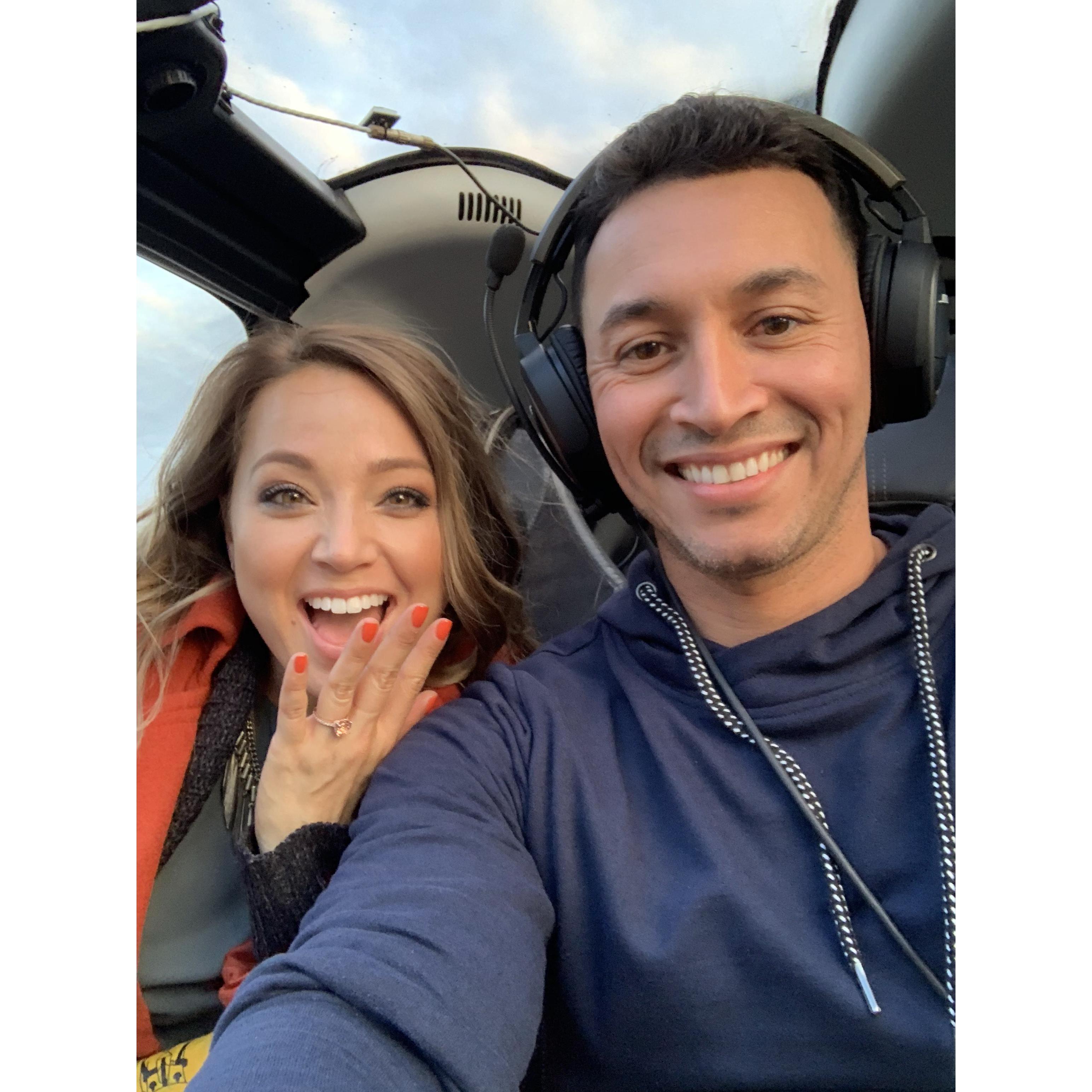 Engaged mid air!