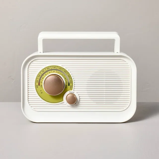 Portable Radio Sour Cream/Brass - Hearth & Hand™ with Magnolia
