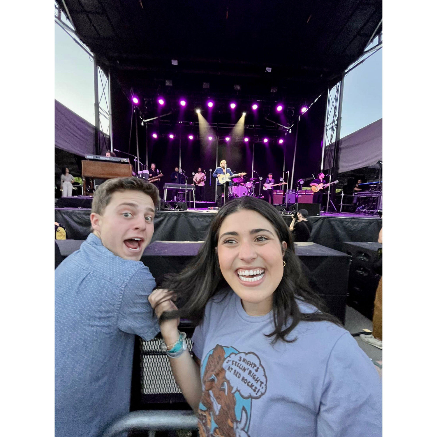 The first time Lindsey brought Eric to a Nathaniel Rateliff concert. They've been to 5 more since!