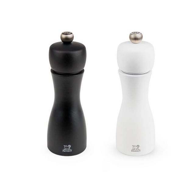 Tahiti Salt & Pepper Mills 6", Black & White