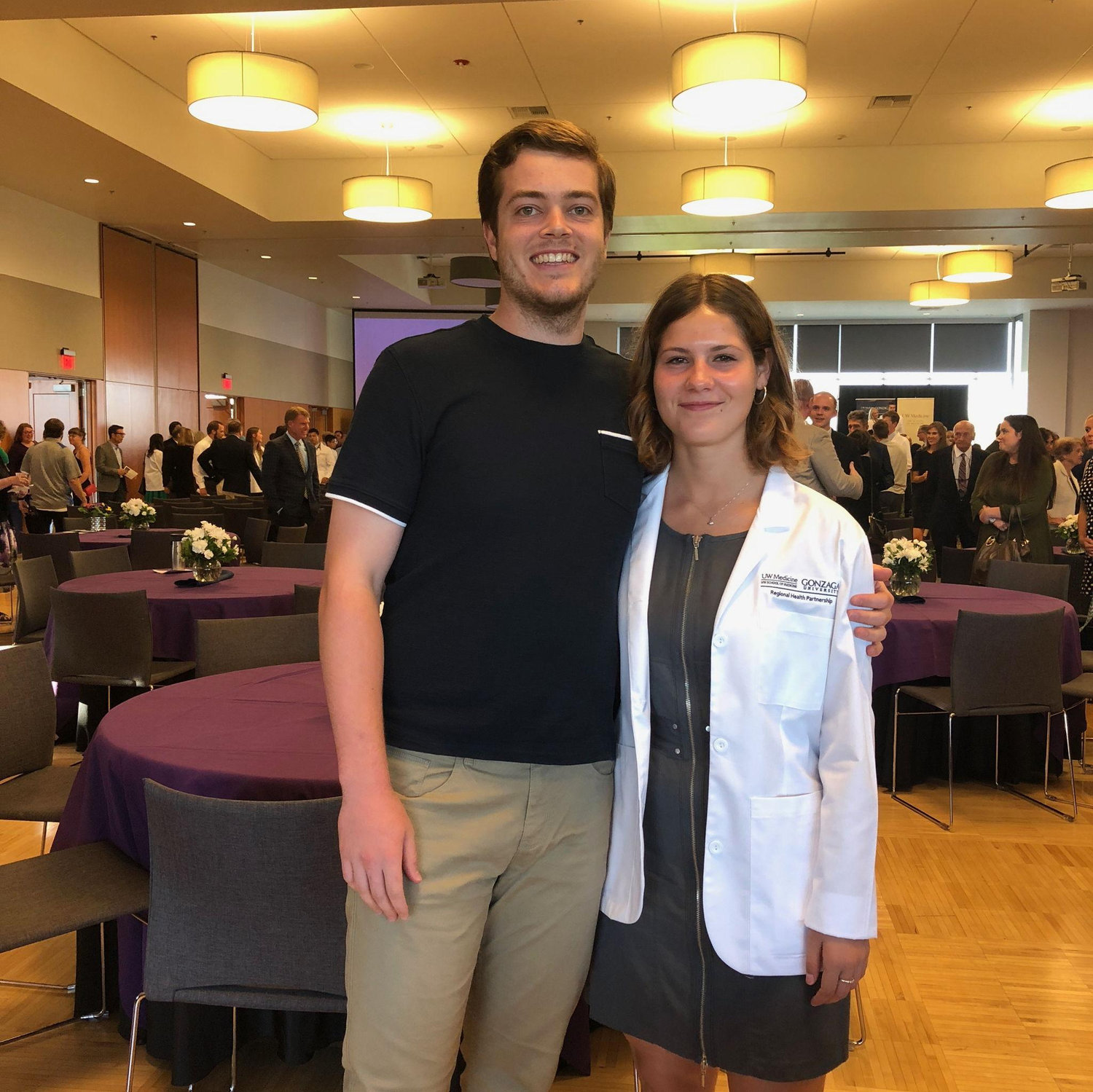 Proof that Teddy has been there since the start of the long and painful process - first day of medical school 2018
