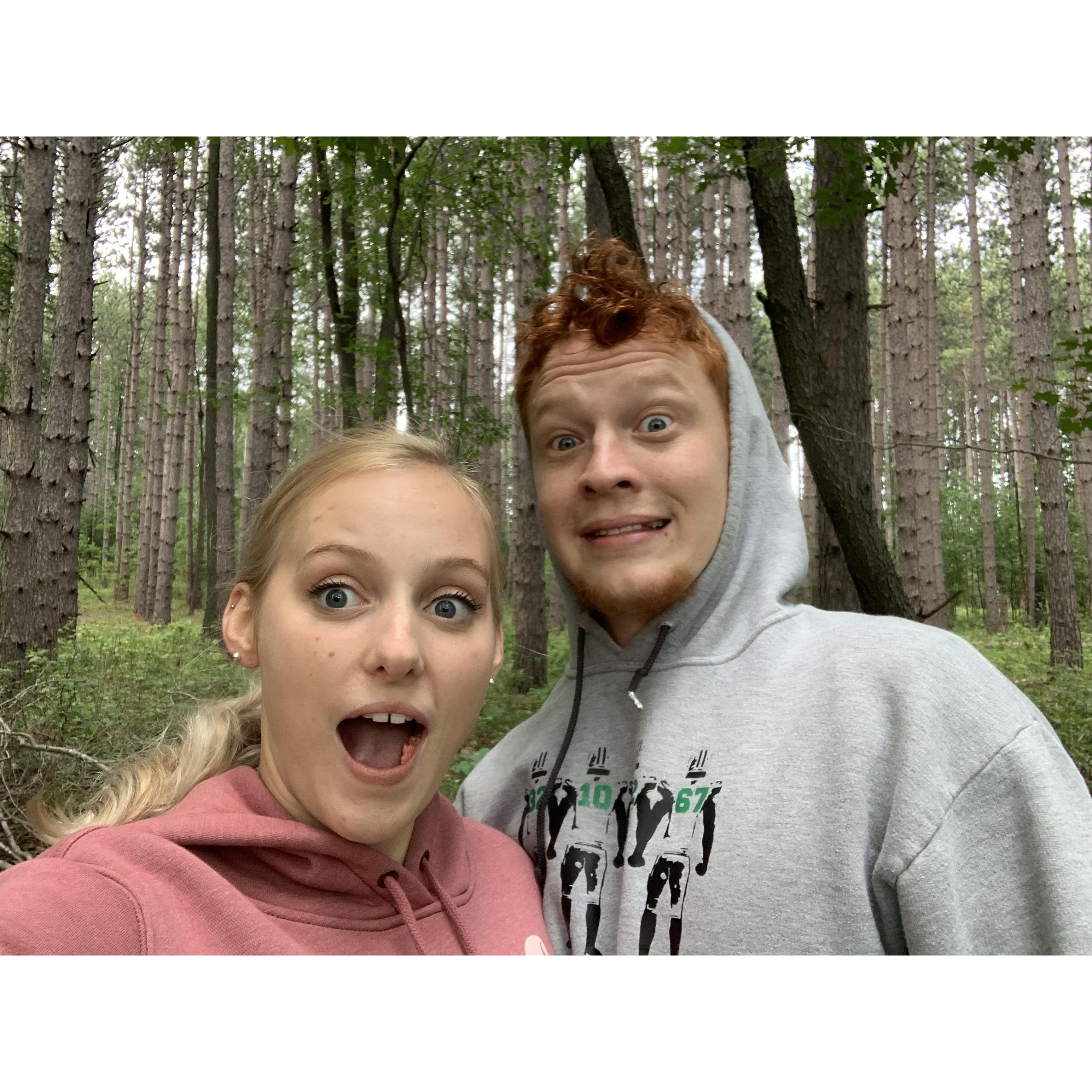 Christophers first time in P.A., we went 4-Wheeling