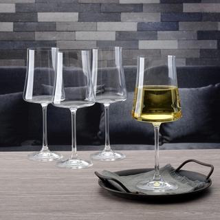 Aline White Wine Crystal Glass, Set of 4